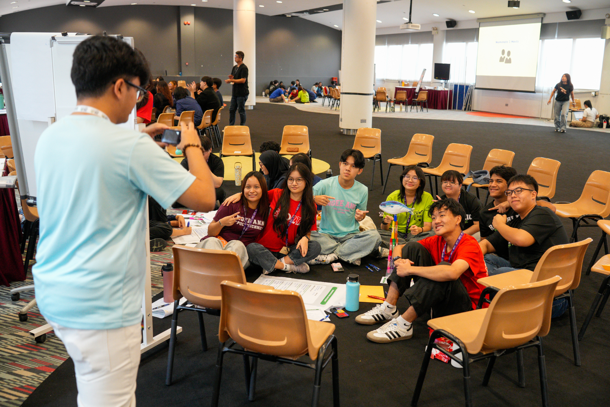 Student delegates pose for a group photo during Polytechnic Forum 2026.